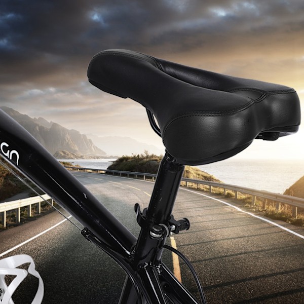 Cykel Sadel Gel Vaddering Ventilerad Design Memory Foam För Utomhus Cykeläventyr, Universell Passform Ergonomisk Cykelsits Med Nötningsbeständighet