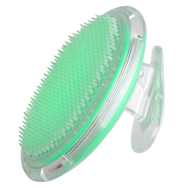 Multifunktionell Exfolierare, Exfolierande Borste för Rakfinnar och Inåtväxta Hårstrån, Avtagbar Design, Lätt att Rengöra, Ergonomiskt Designat Handtag för