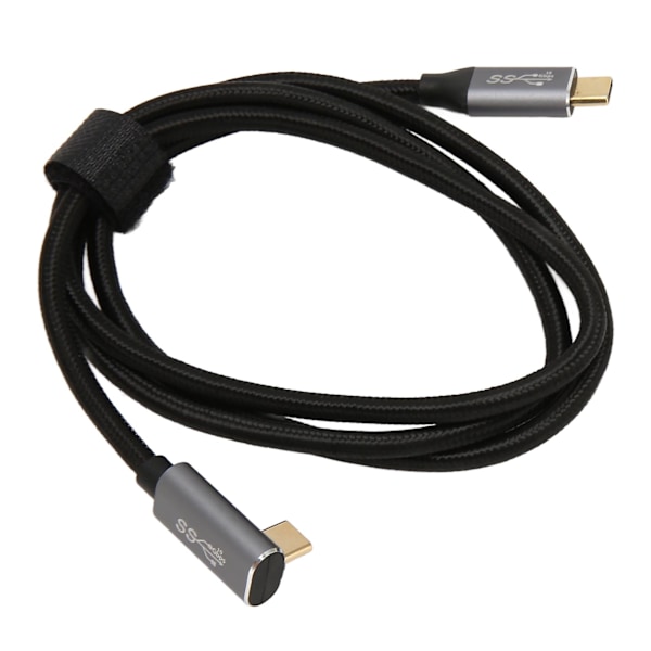 USB C till 90 Grader USB C Kabel 100W USB3.1 Gen2 10Gbps 4K 60Hz Höger Vinkel Typ C till Typ C Datakabel för Steam Deck 200cm / 78.7in