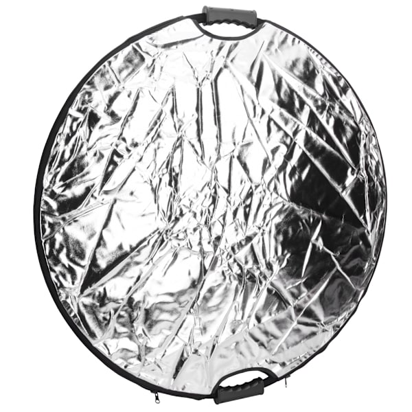 5 i 1 reflekterande tyg runt dubbelhandtag hopfällbar reflektorpanel för inomhus utomhusfotografering fyll ljus 80 cm