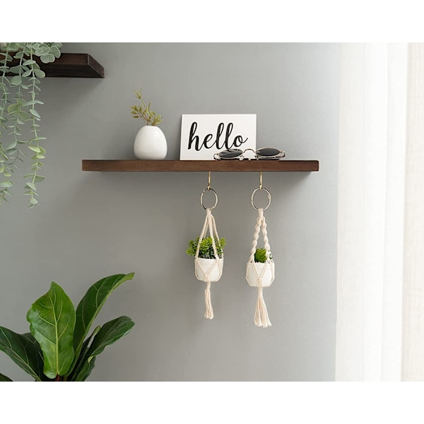 2-pakkaus Mini Macrame -kasvitelineitä