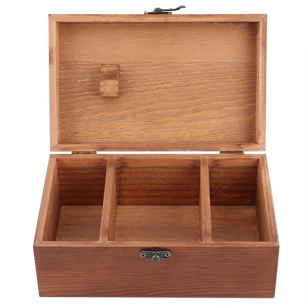 Hushåll Vintage Trä Sybox Nål Tråd Förvaring Väska Organizer DIY Syverktyg