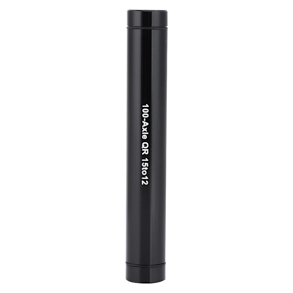 Gennemakslet navadapter til cykel 15mm til 12mm hurtigudløserspyd sort