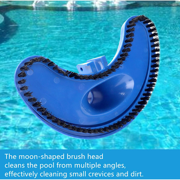 Ovanjordisk pool dammsugare, bärbar poolrengöringsdammsugare med sandpåse och borste, pooltillbehör för damm fontän