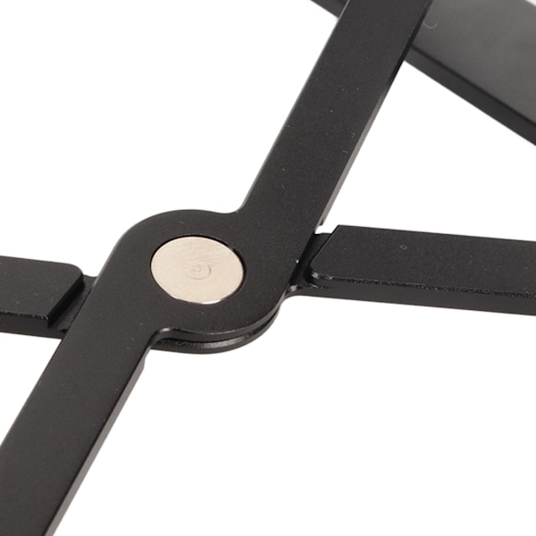 Justerbar bærbar computer stand dobbelt foldbar bærbar computer skrivebordsstativ aluminium pc riser til varmeafledning