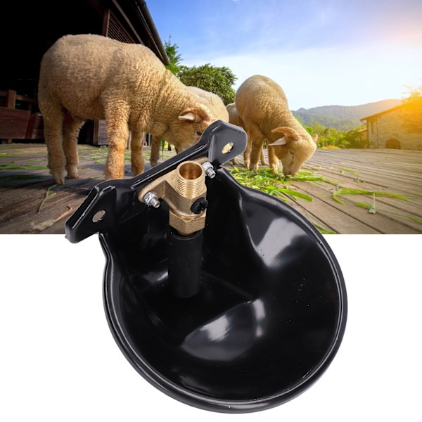 Sheep Water Bowl Stainless Steel Copper Valve Touch Switch Thickened Automatic Goats Drinking Waterer for Farm