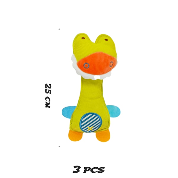 3 st/set Baby Mjuka Skallror Leksaker Djurljud Skallra Leksaker Spädbarn Tidig Utveckling Baby Leksaker Nyfödd Spädbarn Gåva