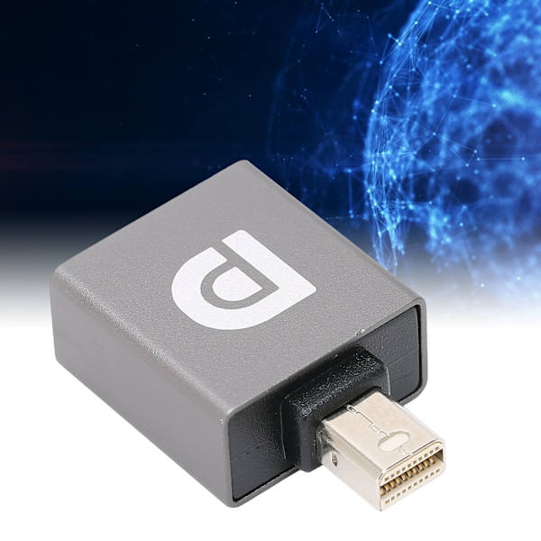 Mini DP Uros - DP Naaras Adapteri 8K 60Hz 7680x4320 Kannettavalle Tietokoneelle, PC:lle, TV:lle, Pelikonsolille ja Näytölle