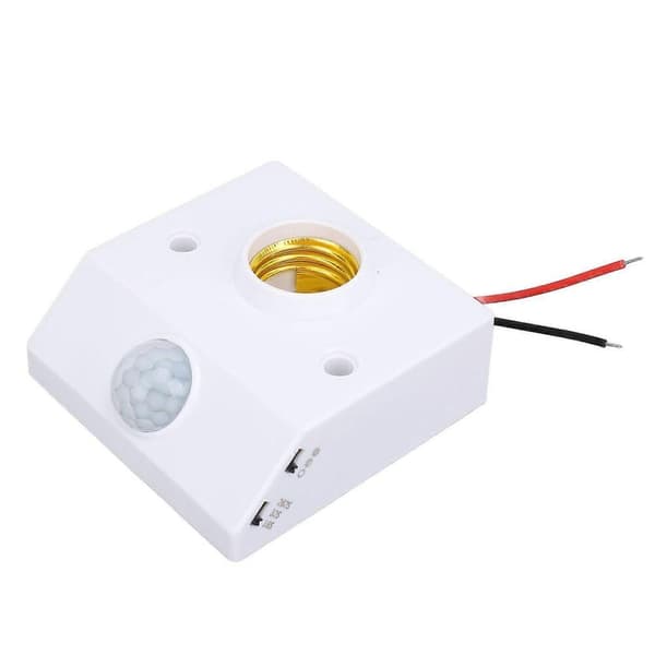 E27 Ljussockel med rörelsesensor och IR-sensor för mänsklig kropp