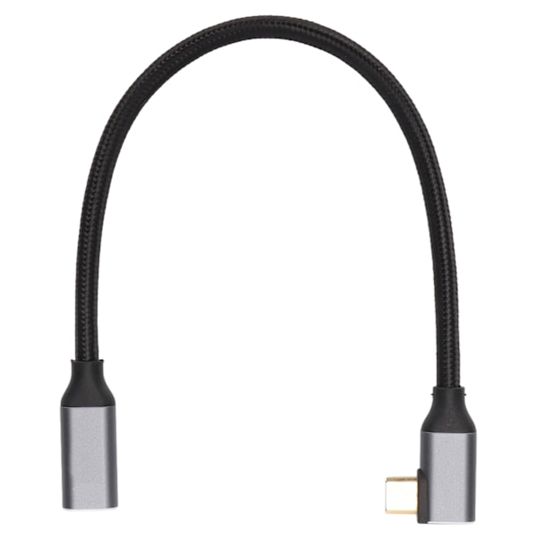 4K 100W PD 5A Vinkelböjd 90 Grader Gen 2 USB3.1 Typ C Hane till Hona Förlängningskabel
