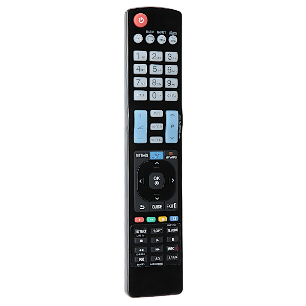 Svart slitstark ABS-fjärrkontroll för LG LCD TV AKB73615306 / AKB72615379 / AKB72914202