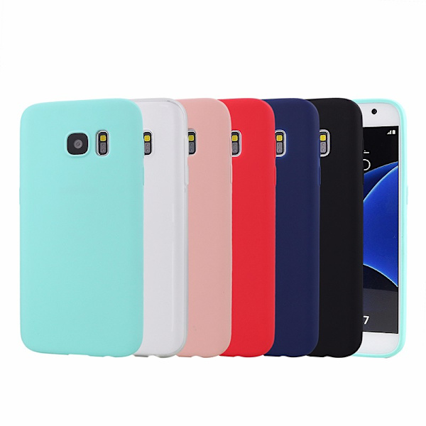 Samsung S7, Ultratunn TPU-Skal, Fler färger, Svart Svart