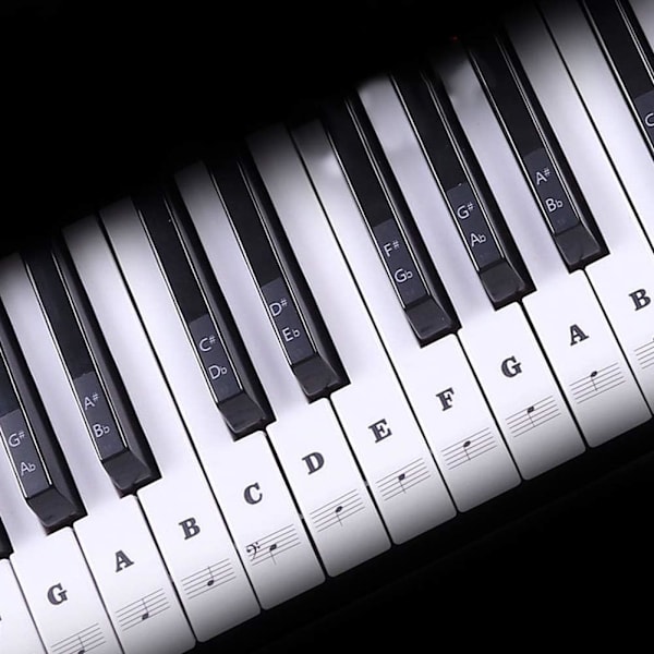 Greaked Transparent Piano Keyboard Sticker 88 Keys Electronic