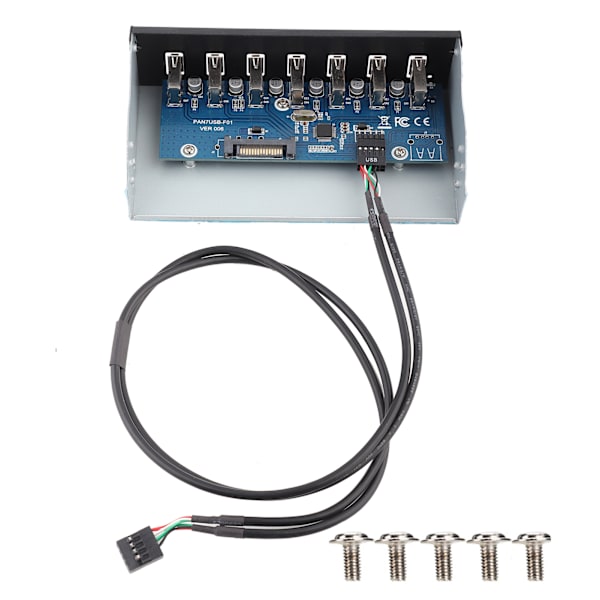 USB-hubbpanel 7 portar USB2.0 förlustfri dataöverföring USB-hubbpanel
