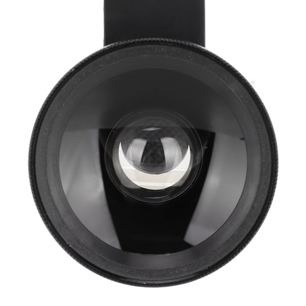 Telefonlinse 2 i 1 HD Professionel Universal Clip 0.45X Vidvinkel 12.5X Makrolinse til Mobiltelefon Tablet Sort