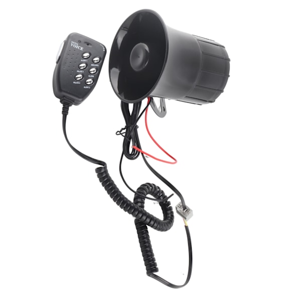 50W 120dB Bil Høylyd Horn 6 Lyder Nødalarm Sirene Universell for 12V Auto Bil Brannslukking