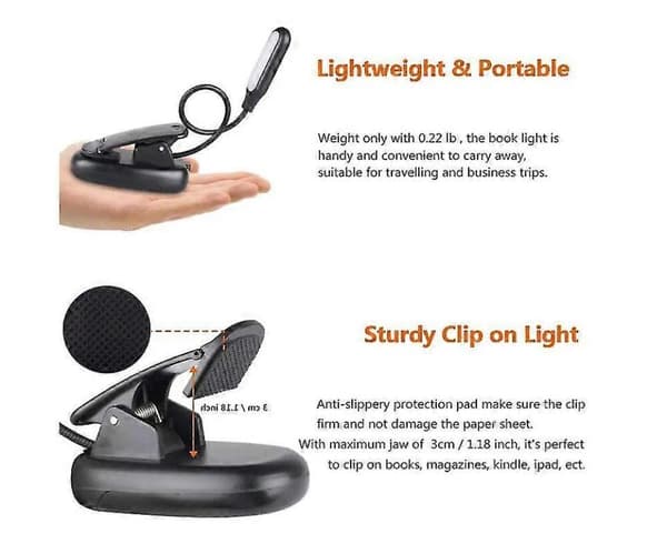 GETIT Skrivbordslampa Led Touch Läslampa
