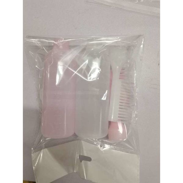 Favson Root Comb Applicator Bottle, 2PCS Hårfärgningsborste Flaska Applicator Bottle Comb Plast Squeeze Flaskor 6 Ounce med Skala, Hårfärgningsfärg Ap