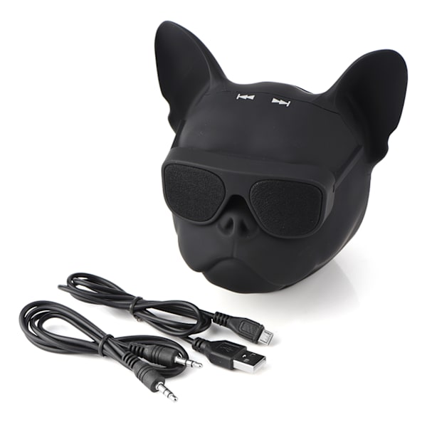 Bärbar hundformad stereoljudmusikspelare Bluetooth trådlös högtalare