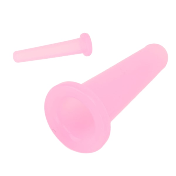2 st ansiktssugkoppar set mini silikon mjuk bärbar vakuumsugmassagekoppar för vuxna hem rosa