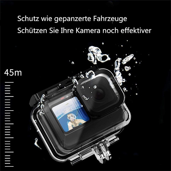 Skyddsskal för GoPro Hero 9 10 11, Hög Ljustransmission Bevarar Tydliga och Livfulla Undervattensvideor
