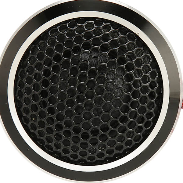 2 stk. bil-diskanthøyttalere, svart, 25 mm, 150 W, kompakt design, aluminiumlegering, bilkuppel-diskanthøyttalere for 2-veis system