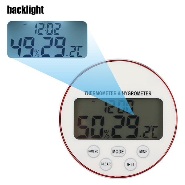 Icy Chill Temperaturmätare, Digital Isbadstermometer med Avancerad Timer, NSF-Godkänd Inomhusmonitor, Vattentät Flytande Termometer för Hemmet