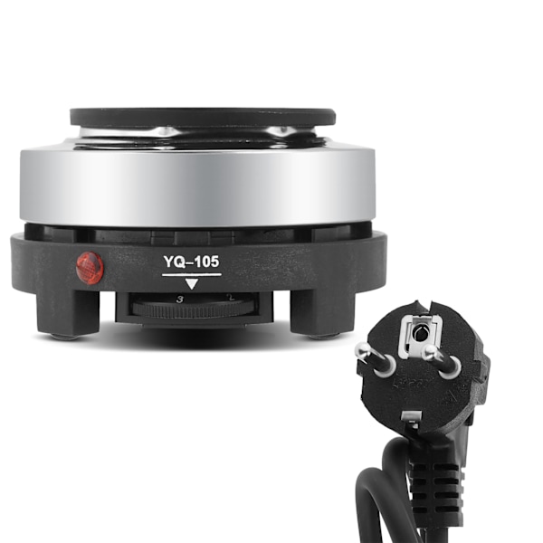 Bærbar 220V 500W Elektrisk Mini Kogeplade Varmeplade Multifunktion Hjemmevarmer (EU-stik)
