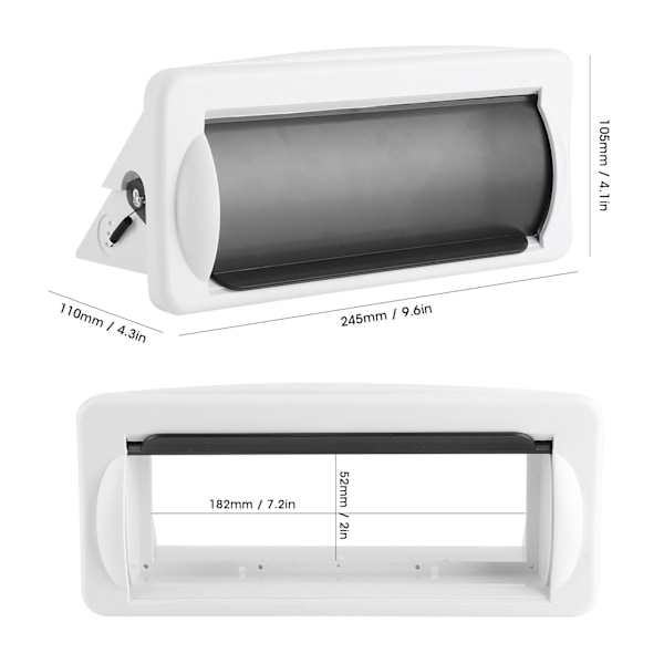 Marine Båt Single DIN DVD Radio Skjold Vanntett Deksel Sprutbeskyttelse Flush Mount