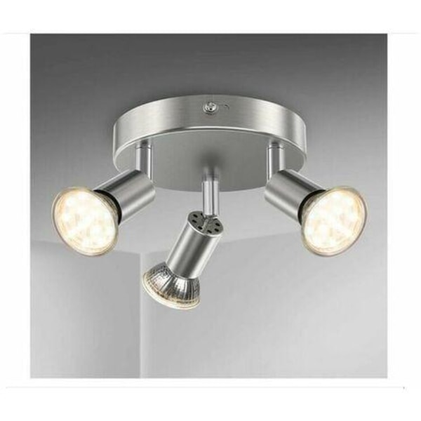 Bad Taklampe Led Belysning Bad Taklampe Krom 3 Justerbare Spotter Ip44 Gu10 Litzee Bad Taklampe