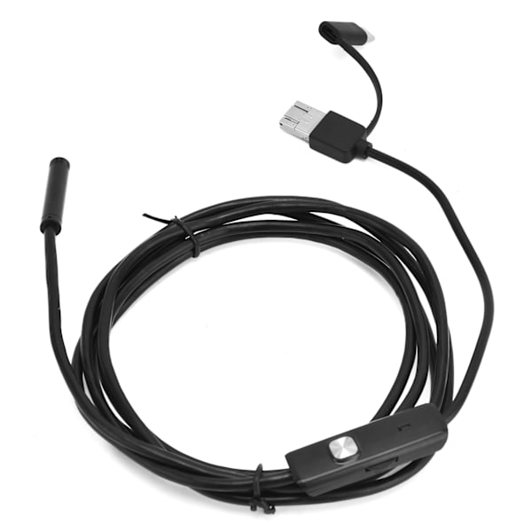 6LED-tarkastuskamera 8 mm:n teräväpiirtoportaaton himmennys USB