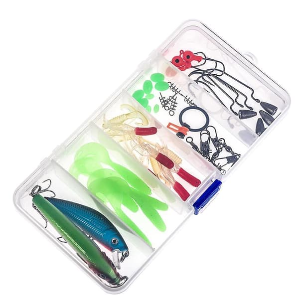 GETIT Bionic Soft Bait Boxed Luya Bionic Bait Outdoor Fishing Luya Bait Feeder Kit