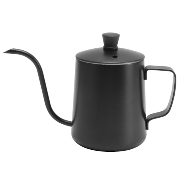 Häll över kaffekanna Lång smal pip 304 Rostfritt stål Gåshals Häll över handdropp Te Kaffe Kanna