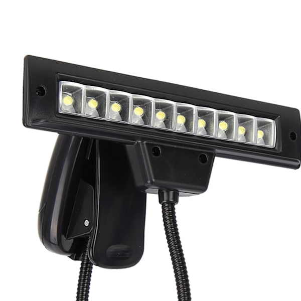 Bärbar orkester notställ ljus flexibel hals klämma på USB läsning LED-lampa
