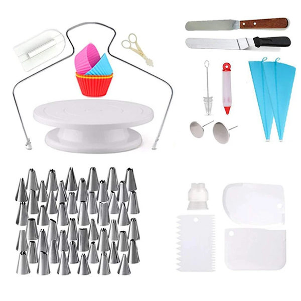 106/Set DIY Kakunkoristelu Työkalu Leivonta Tarvikkeet Set Ruostumaton Teräs Leivonnaiset Suuttimet Kit Kukka Jäätelöinti Vinkkejä Leivonta Työkalut