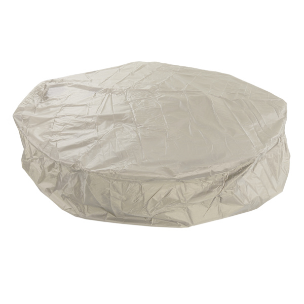 Ulkoilukalusteiden pölysuojat Pyöreä ammekate 190 Hopea Polyester Taffeta Kylpytynnyrin vedenpitävä suojus