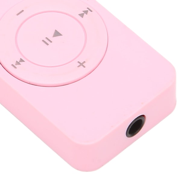 MP3-soitin, häviötön ääni, tukee jopa 64 Gt:n mini-musiikkisoitin opiskelijoille, juoksuun, matkustamiseen, vaaleanpunainen