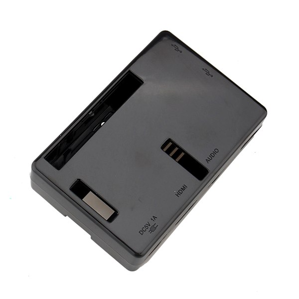 Til Raspberry Pi 2 Model B B+ Etui Sort ABS Plast Cover Skal Taske Kabinet Computer Boks