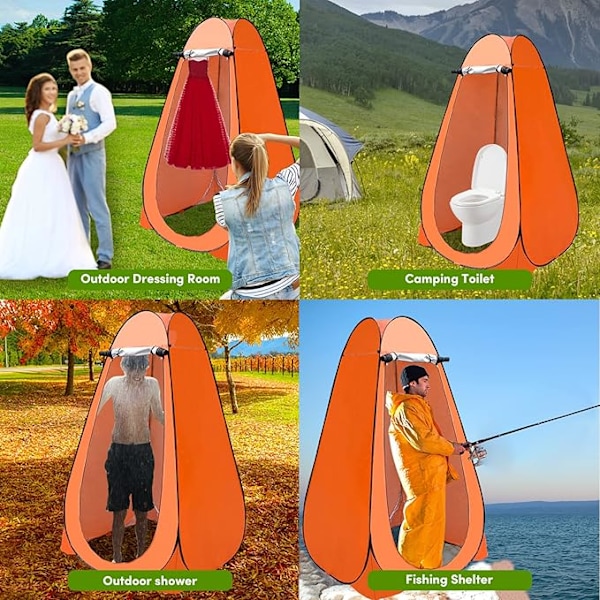 Bärbart Privattält för Utomhusevenemang, Pop Up-design med Rivsäker Polyester och Galvaniserad Stålram för Strand och Camping