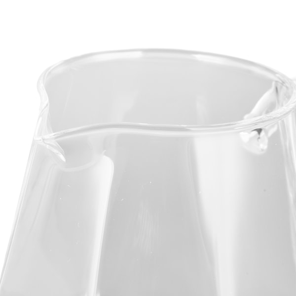 Kaffeälskares Dröm, Kaffeserver i Borosilikatglas, Mikrovågsugns- och Diskmaskinssäker, Värmebeständigt Glas, Elegant Design med Åttakantig Kopp För