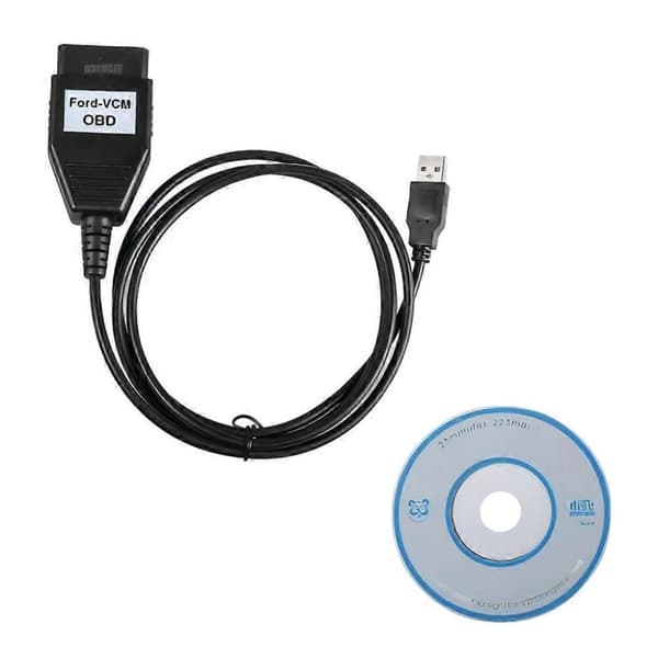 Kompatibel med VCM OBD diagnostiskt gränssnitt FOCOM USB-kabel stöder flera språk