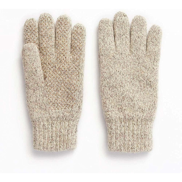 Ragg ullhansker for menn med full finger – Havregryn, isolert for kulde