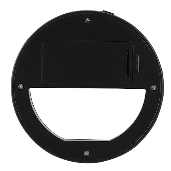 Selfie LED Ring Flash Light Bærbar Telefon Selfie Lampe Lysende Clip Lampe til iPhone(Sort)