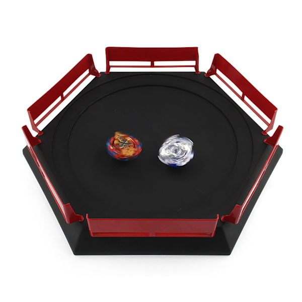 Burst Battle Top Arena - Irrotettava paksuuntunut taisteluareena räjähtäville taisteluhuipuille, lelu, musta, 215 g/7,6 unssia