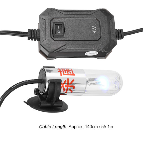 Akvarie UV-lys Ultraviolet Lys Fiskesø Dam Rengøring Lys Lampe 220V