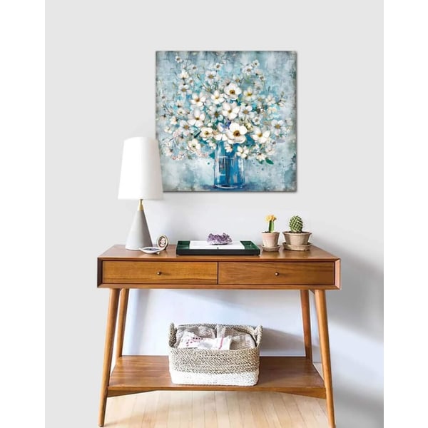 Badrumsdekor Canvas Väggkonst Inramad Vägg