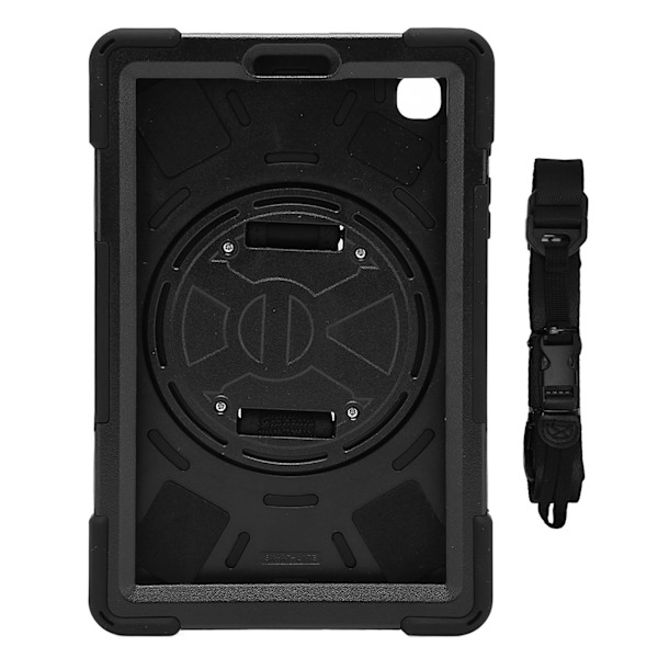 Tabletfodral Fallskydd Kraftigt Fodral med Handrem Stöd Axelrem för Galaxy A7 Lite T220 T225 8.7in Svart