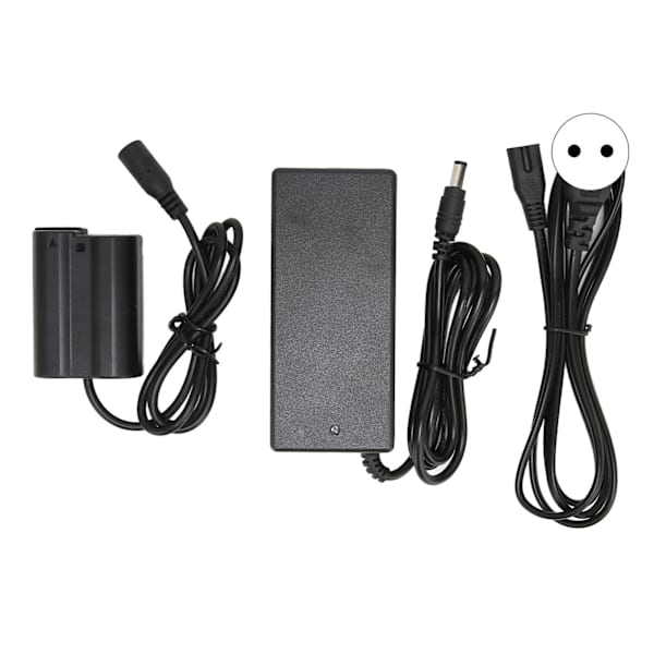EL15 DC-kobler Dummy-batteri DC-kobler Strømadaptersett for Nikon D7000 D7200 D7500 D500 D610 D750 100-240V