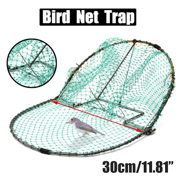 Fangstfuglnett Skadedyrbekjempelse Humane Live Trap Mesh for Sparrows Duer Vaktler og Fugler