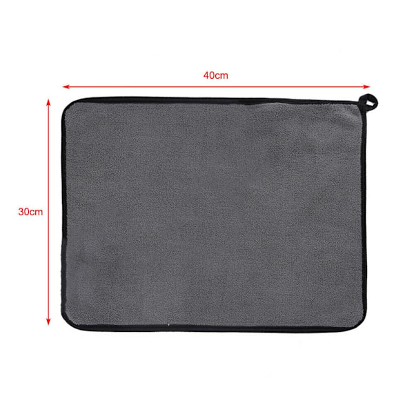 Mikrofiberdukar, Extra Tjock Superabsorberande Korallfleece Bilvättsduk För Bilvård Och Hemstädning, Mjuk & Luddfritt, Humaniserad Krok